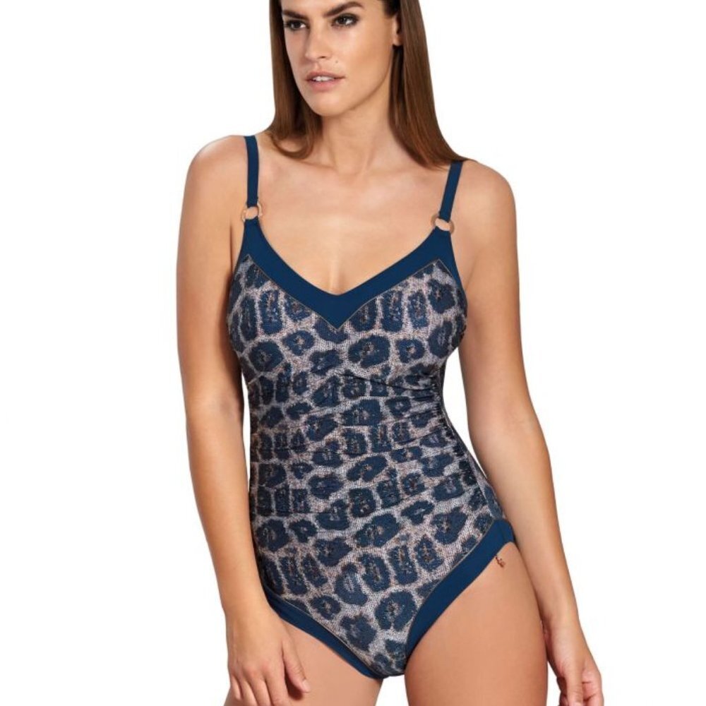 ‼️SALE ‼️ Opera By Sunflair One Piece Swimsuit blue sequin size 10